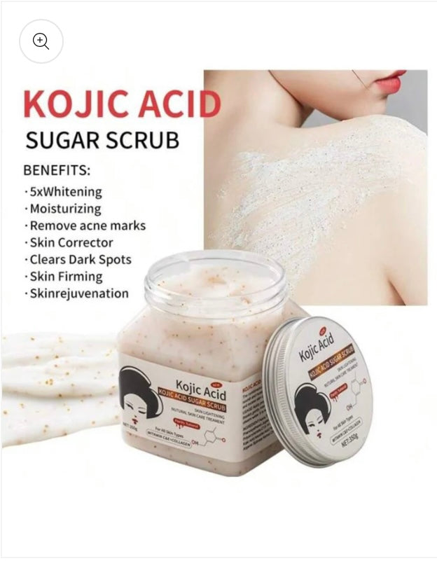 Kojic Acid Sugar Scrub — Face & Body